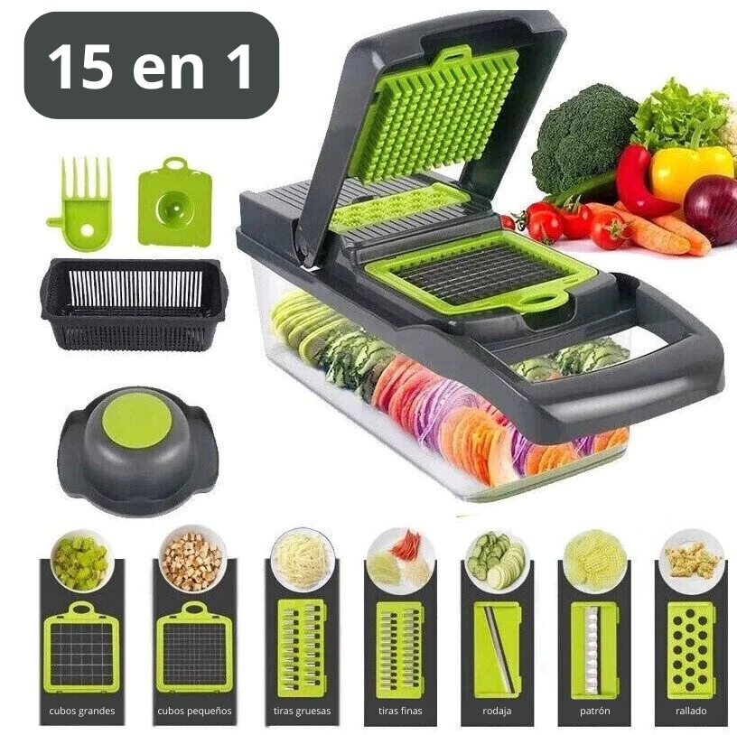 Cortador de verduras 15 en 1