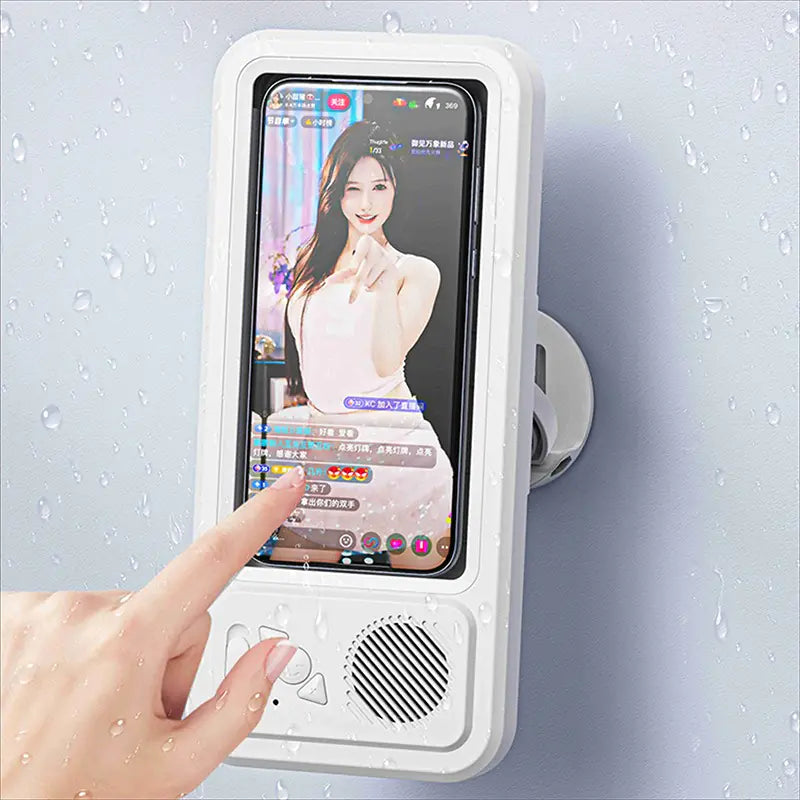 Soporte impermeable de teléfono móvil de baño