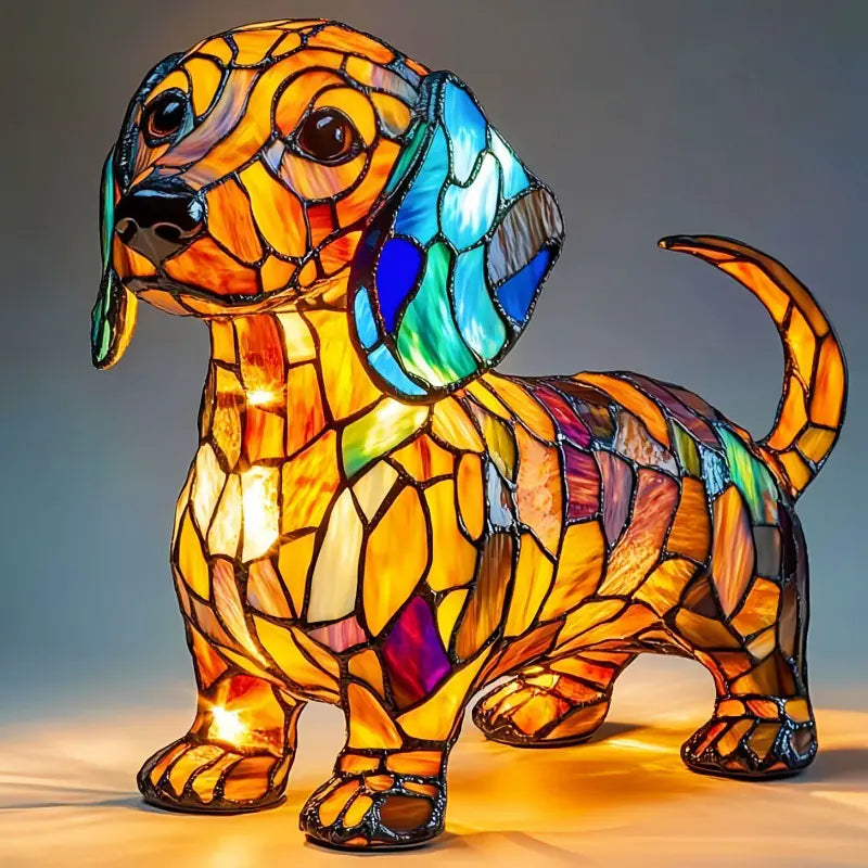 Lámpara nocturna LED de resina con diseño de animal