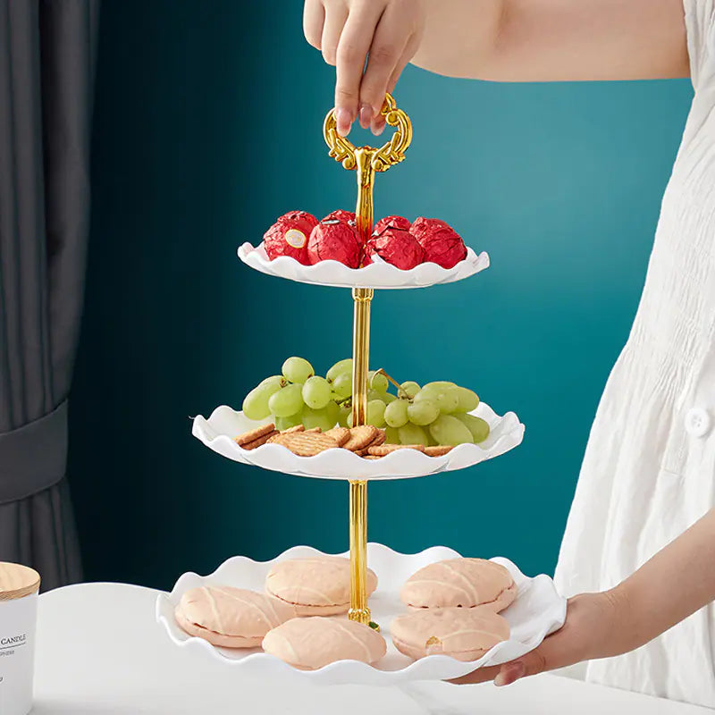 Soporte creativo de cocina de tres niveles