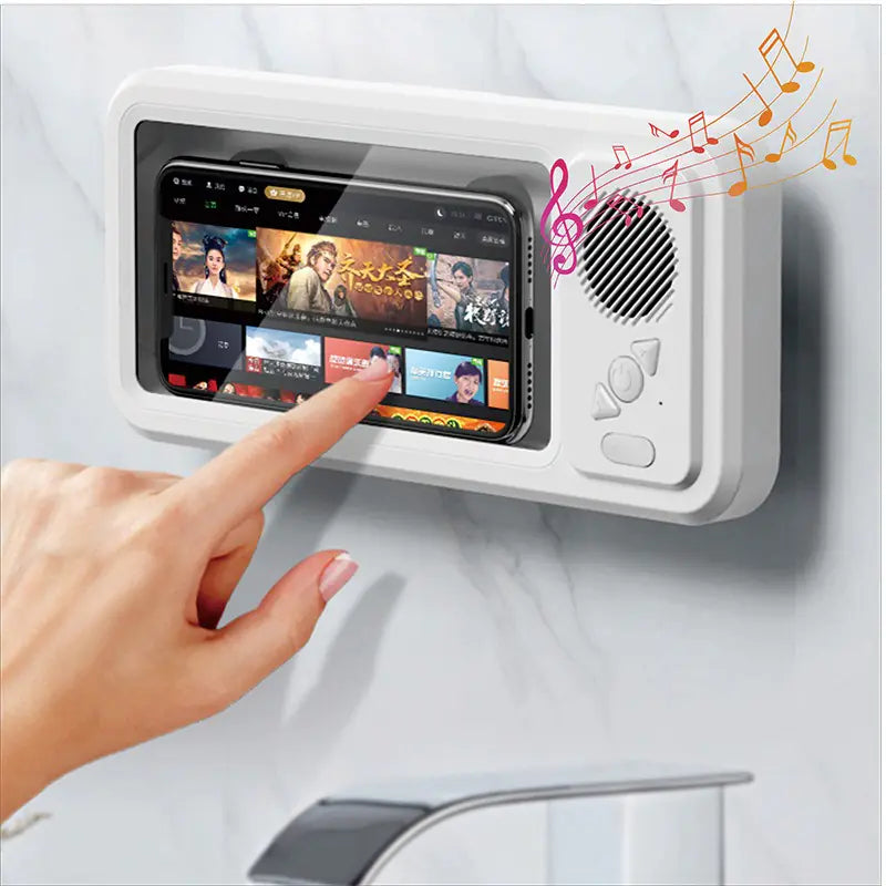 Soporte impermeable de teléfono móvil de baño