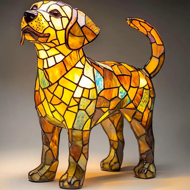 Lámpara nocturna LED de resina con diseño de animal
