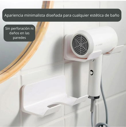 Soporte para Secador de Cabello de Baño