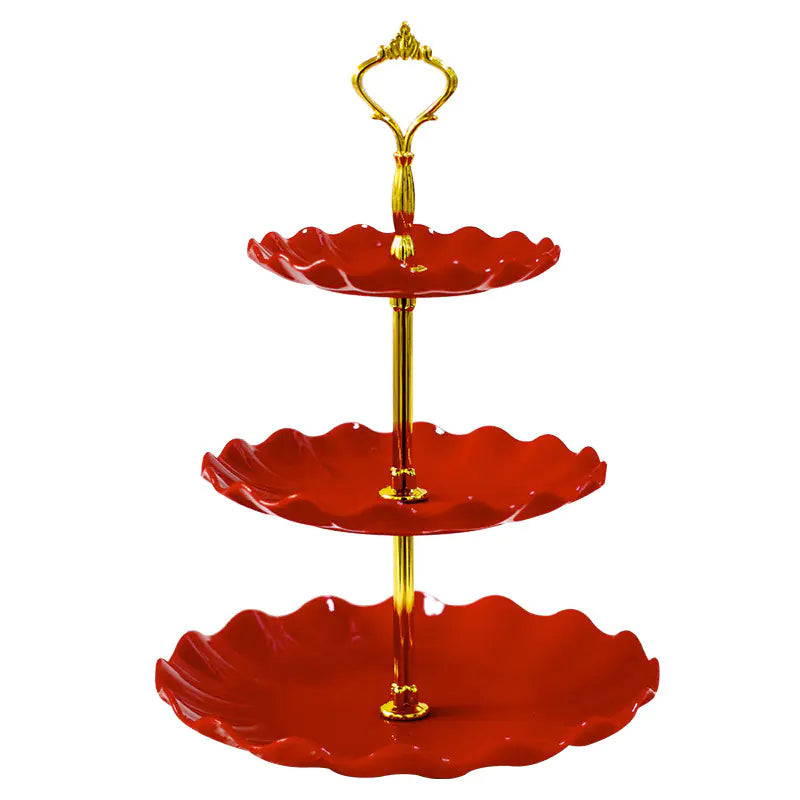 Soporte creativo de cocina de tres niveles