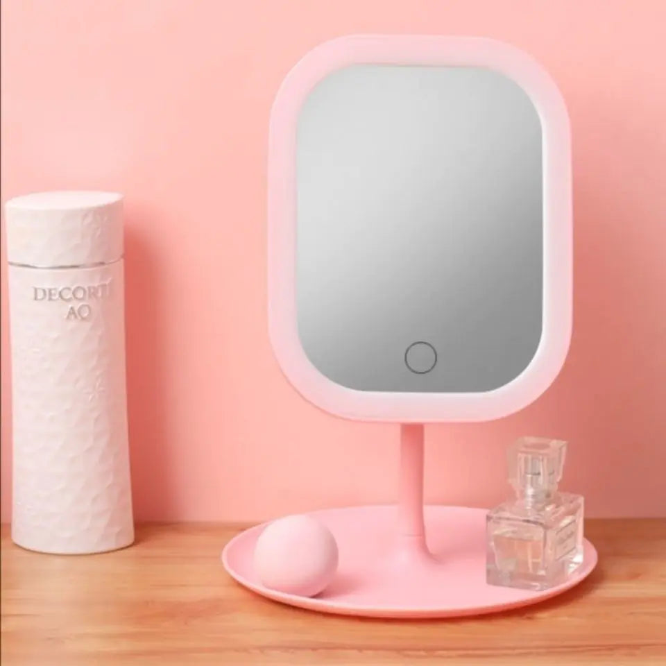 Espejo de maquillaje LED
