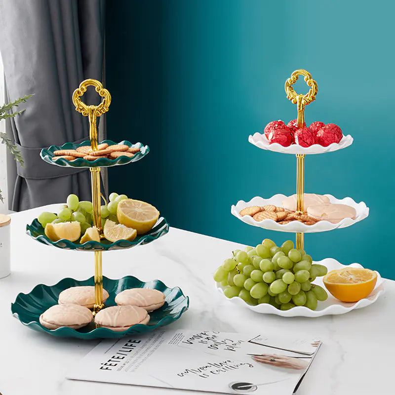 Soporte creativo de cocina de tres niveles