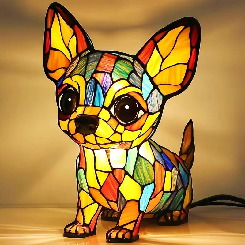 Lámpara nocturna LED de resina con diseño de animal