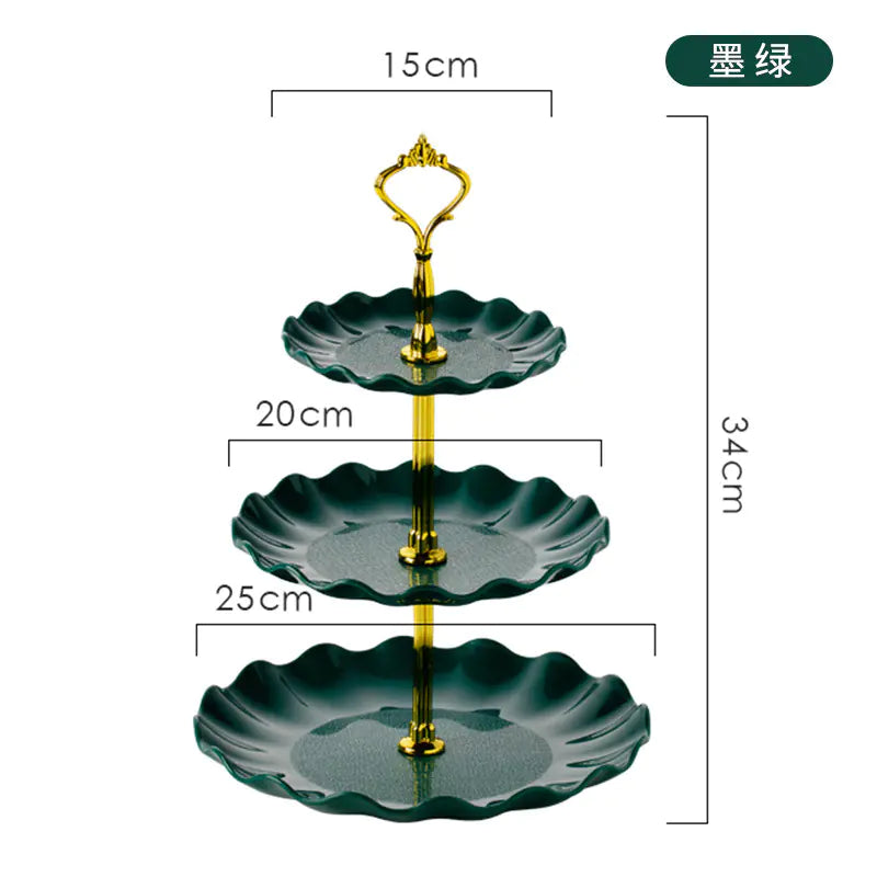 Soporte creativo de cocina de tres niveles