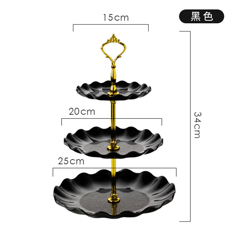 Soporte creativo de cocina de tres niveles