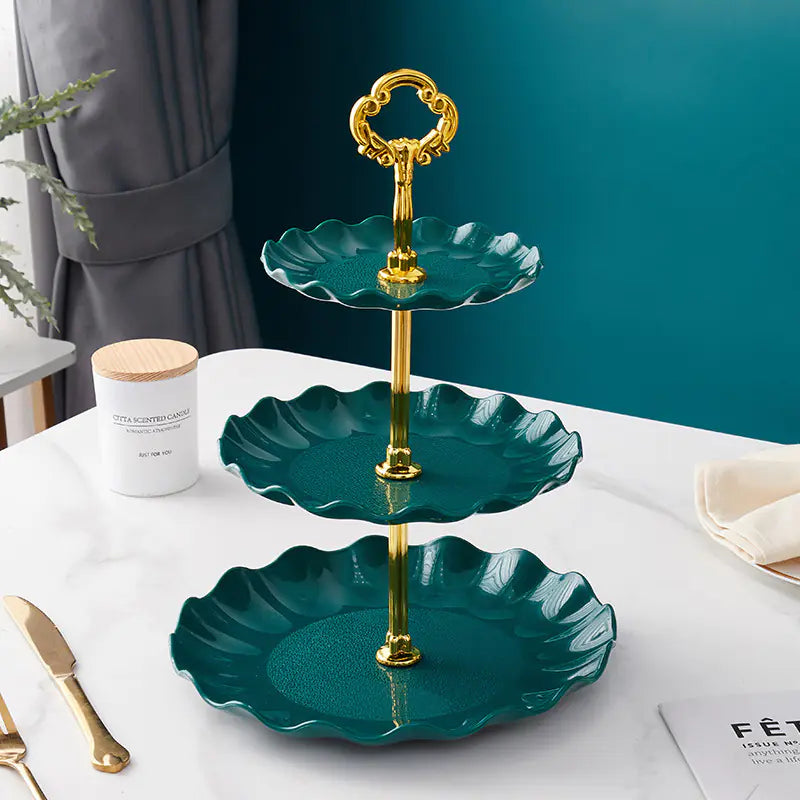 Soporte creativo de cocina de tres niveles