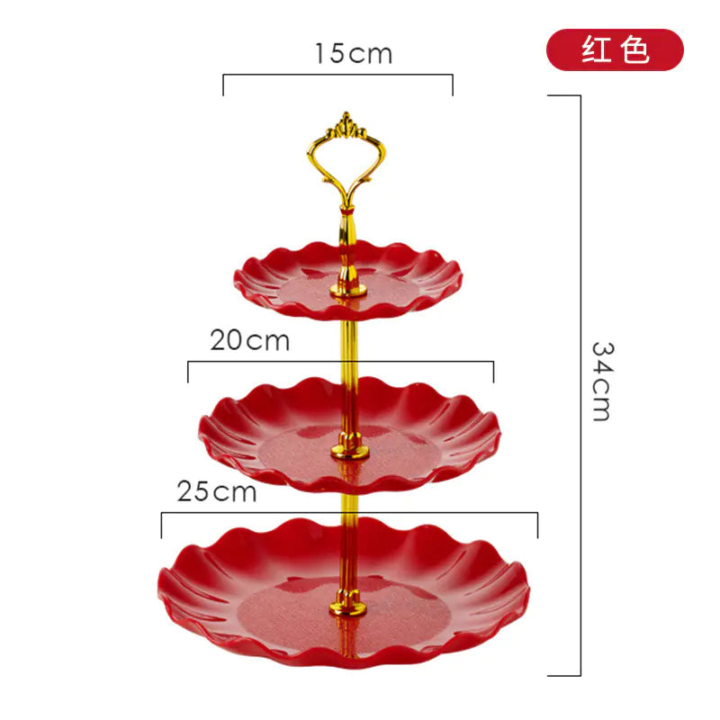 Soporte creativo de cocina de tres niveles