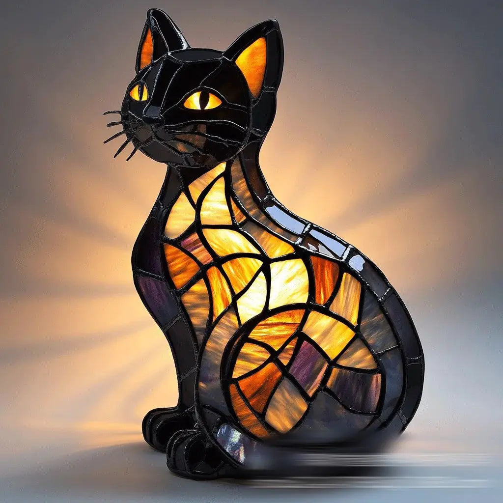 Lámpara nocturna LED de resina con diseño de animal